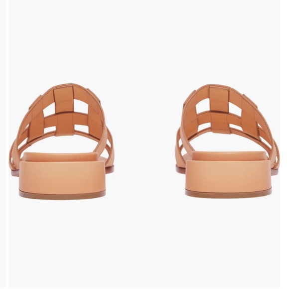 NIB $720 Burberry Lyna Cage Slide Sandal in LIGHT SESAME, Size 36.5 EU / 6.5 US! - Picture 7 of 16